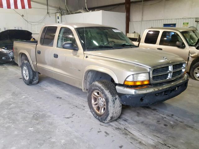 1B7HG48N92S640771 - 2002 DODGE DAKOTA QUA GOLD photo 1