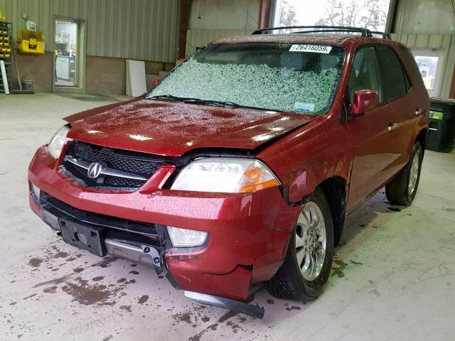 2HNYD187X3H515886 - 2003 ACURA MDX TOURIN RED photo 2