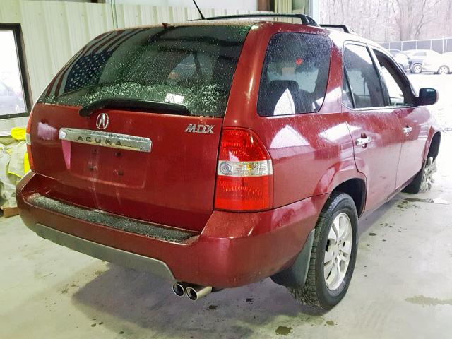 2HNYD187X3H515886 - 2003 ACURA MDX TOURIN RED photo 4