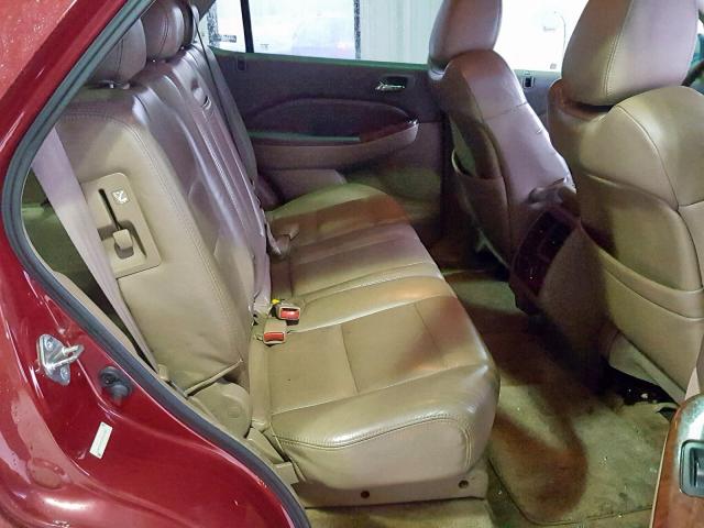 2HNYD187X3H515886 - 2003 ACURA MDX TOURIN RED photo 6