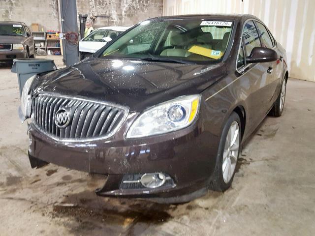 1G4PP5SK4D4144893 - 2013 BUICK VERANO BROWN photo 2