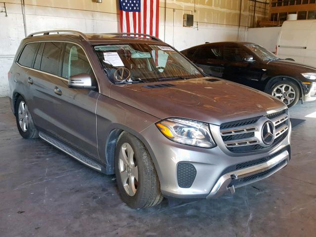 4JGDF6EE7HA757955 - 2017 MERCEDES-BENZ GLS 450 4M GRAY photo 1