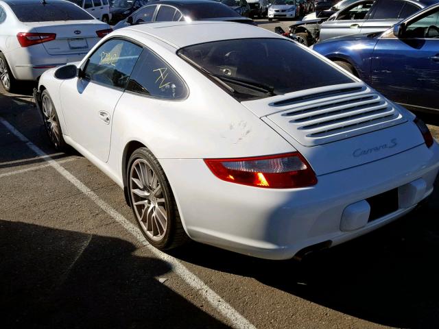 WP0AB29957S730576 - 2007 PORSCHE 911 CARRER WHITE photo 3