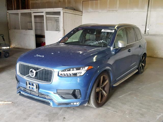 YV4A22PM9G1057897 - 2016 VOLVO XC90 T6 BLUE photo 2