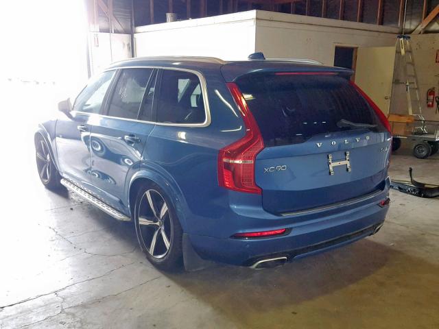 YV4A22PM9G1057897 - 2016 VOLVO XC90 T6 BLUE photo 3