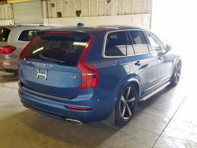 YV4A22PM9G1057897 - 2016 VOLVO XC90 T6 BLUE photo 4