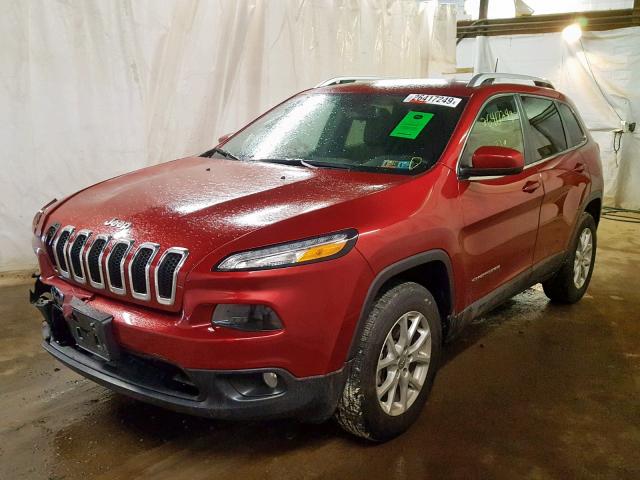 1C4PJMCB3HD225713 - 2017 JEEP CHEROKEE L RED photo 2