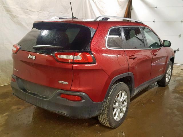 1C4PJMCB3HD225713 - 2017 JEEP CHEROKEE L RED photo 4