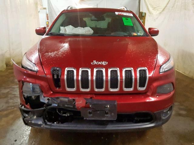 1C4PJMCB3HD225713 - 2017 JEEP CHEROKEE L RED photo 9