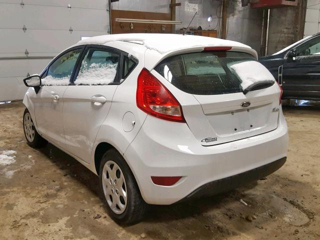 3FADP4TJ8DM201274 - 2013 FORD FIESTA S WHITE photo 3