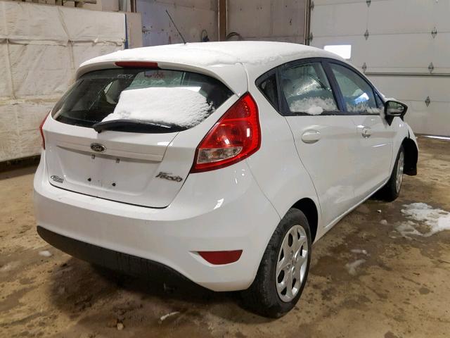 3FADP4TJ8DM201274 - 2013 FORD FIESTA S WHITE photo 4