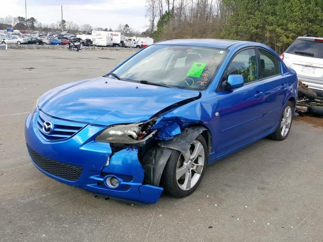 JM1BK323551249455 - 2005 MAZDA 3 S BLUE photo 2