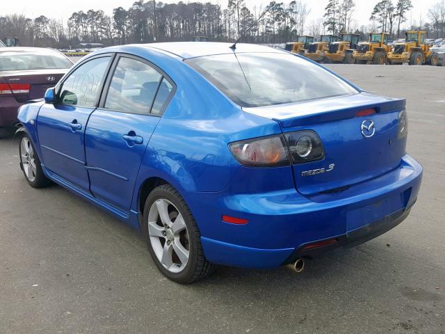 JM1BK323551249455 - 2005 MAZDA 3 S BLUE photo 3