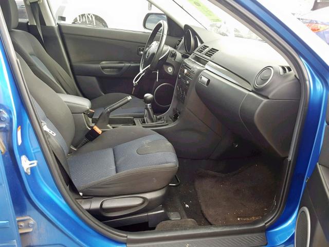 JM1BK323551249455 - 2005 MAZDA 3 S BLUE photo 5