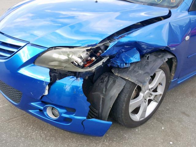 JM1BK323551249455 - 2005 MAZDA 3 S BLUE photo 9