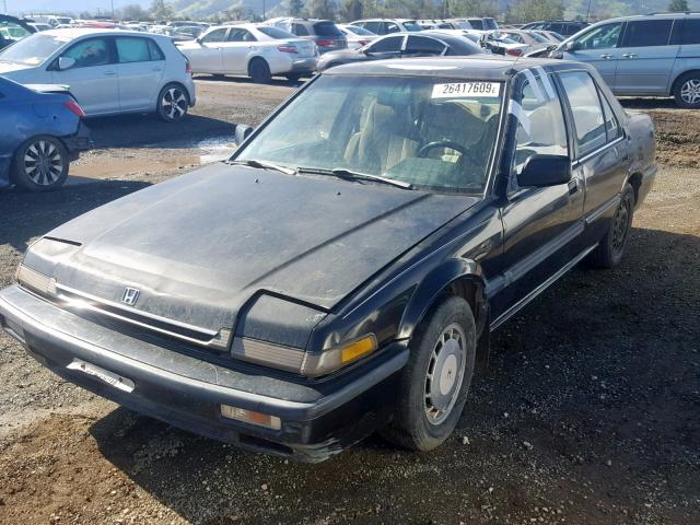 JHMCA5647KC011840 - 1989 HONDA ACCORD LXI BLACK photo 2