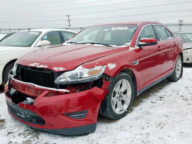 1FAHP2EW9CG112241 - 2012 FORD TAURUS SEL RED photo 2