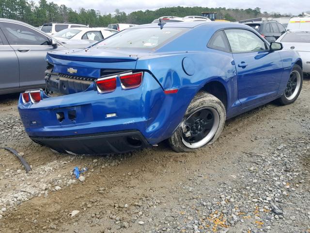 2G1FA1E37C9172593 - 2012 CHEVROLET CAMARO LS BLUE photo 4