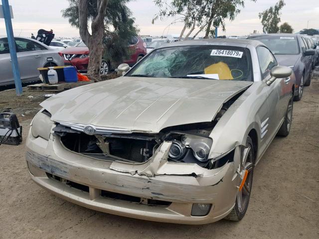 1C3AN69L26X066446 - 2006 CHRYSLER CROSSFIRE GOLD photo 2