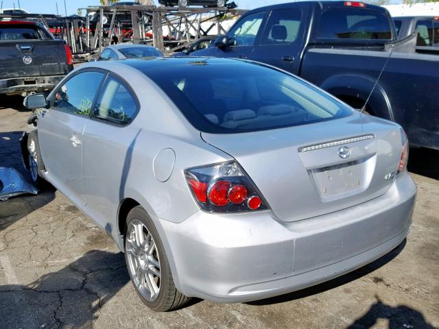 JTKDE167780241605 - 2008 TOYOTA SCION TC SILVER photo 3