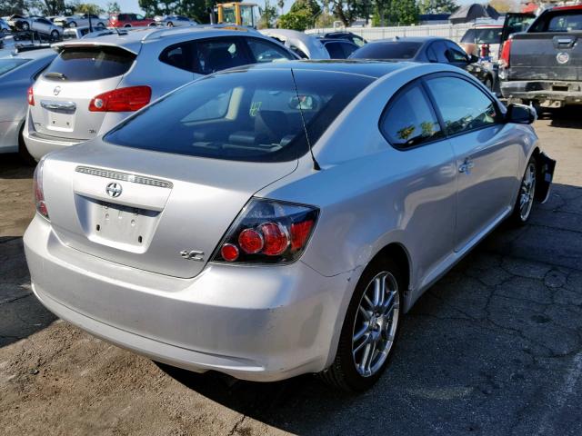 JTKDE167780241605 - 2008 TOYOTA SCION TC SILVER photo 4