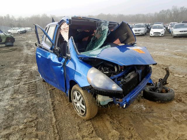 JHMGD38477S028726 - 2007 HONDA FIT BLUE photo 1