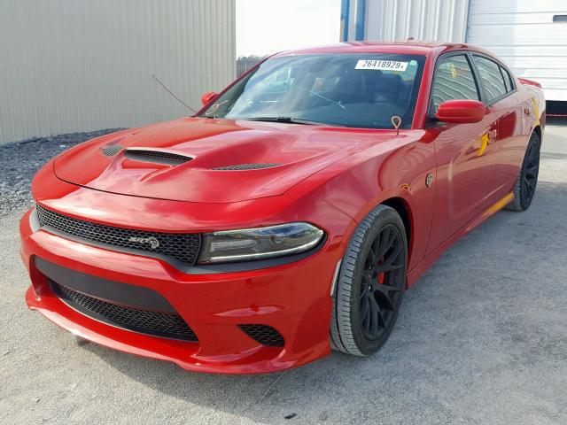 2C3CDXL94GH165046 - 2016 DODGE CHARGER SR RED photo 2