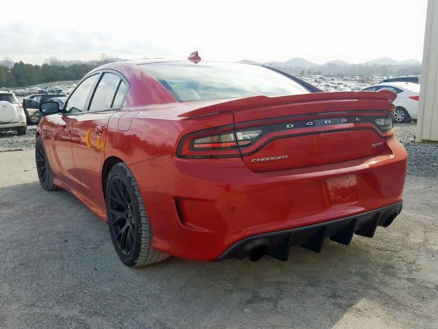 2C3CDXL94GH165046 - 2016 DODGE CHARGER SR RED photo 3