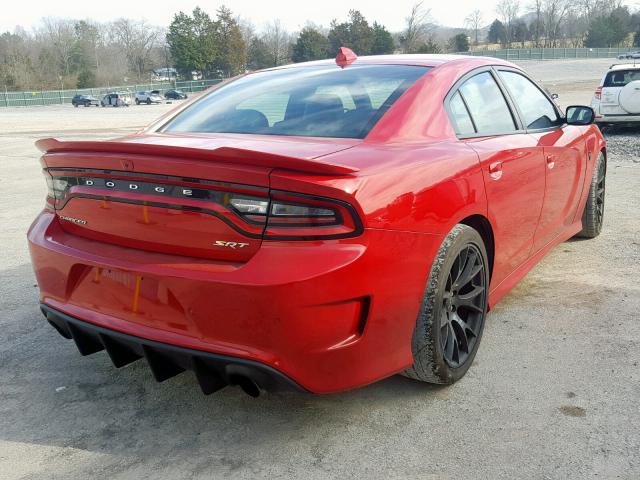 2C3CDXL94GH165046 - 2016 DODGE CHARGER SR RED photo 4