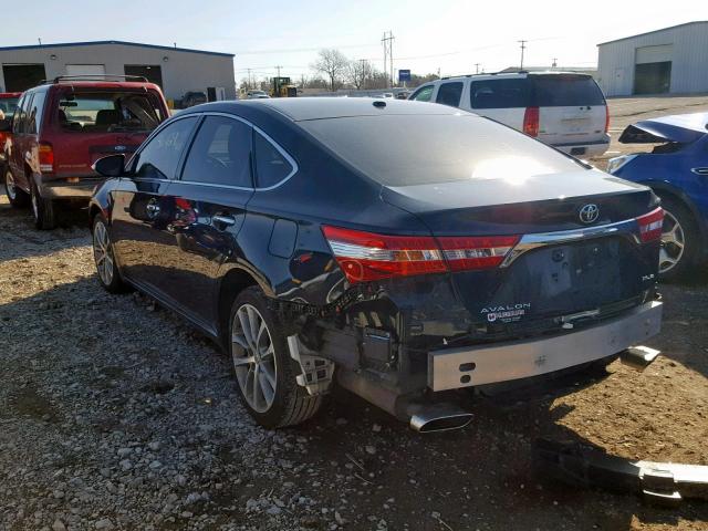 4T1BK1EB1FU159092 - 2015 TOYOTA AVALON XLE BLACK photo 3
