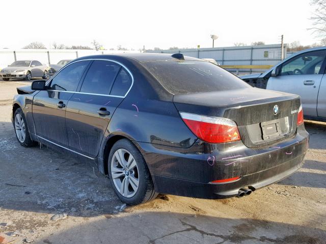 WBANV1C54AC156656 - 2010 BMW 528 XI BLACK photo 3