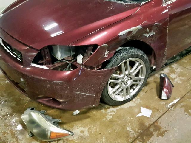 JTKDE167360107185 - 2006 TOYOTA SCION TC MAROON photo 9