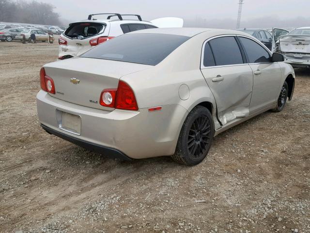 1G1ZA5E04AF116688 - 2010 CHEVROLET MALIBU LS GOLD photo 4