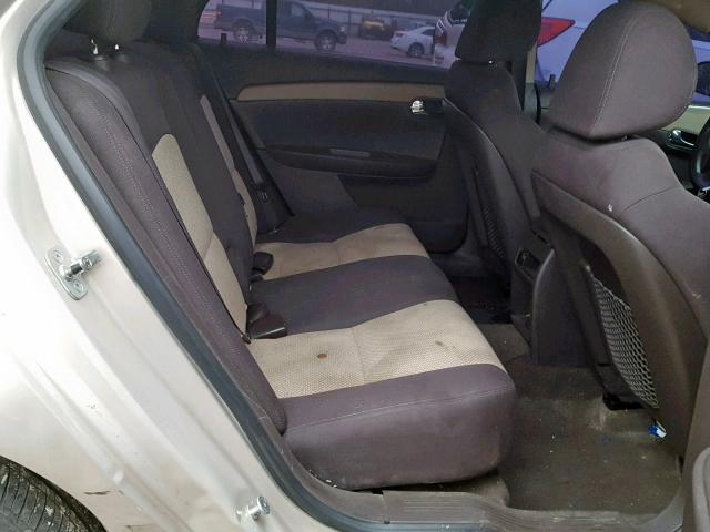 1G1ZA5E04AF116688 - 2010 CHEVROLET MALIBU LS GOLD photo 6