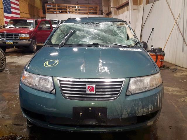 1G8AZ58F77Z143589 - 2007 SATURN ION LEVEL GREEN photo 9