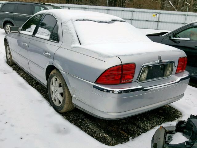 1LNHM86S52Y619384 - 2002 LINCOLN LS SILVER photo 3