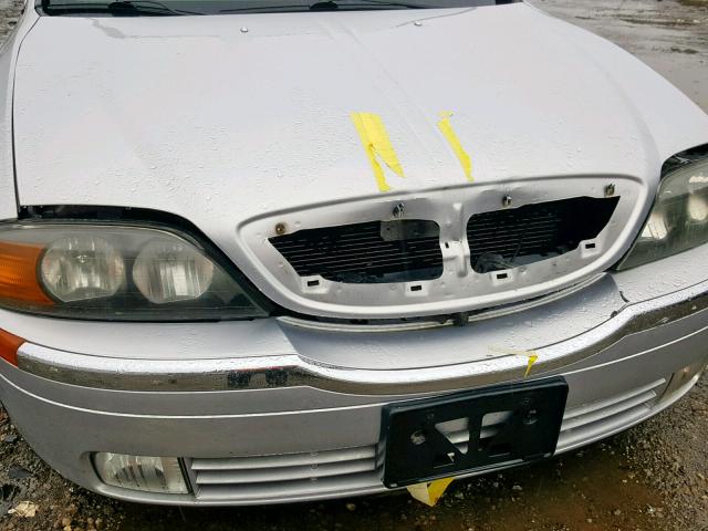 1LNHM86S52Y619384 - 2002 LINCOLN LS SILVER photo 9