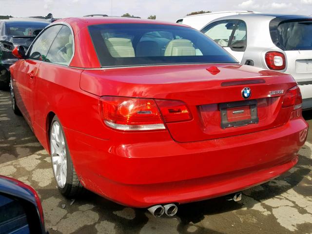 WBAWR33577PX78769 - 2007 BMW 328 I SULE RED photo 3