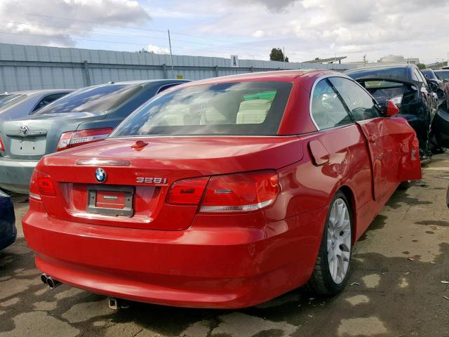 WBAWR33577PX78769 - 2007 BMW 328 I SULE RED photo 4