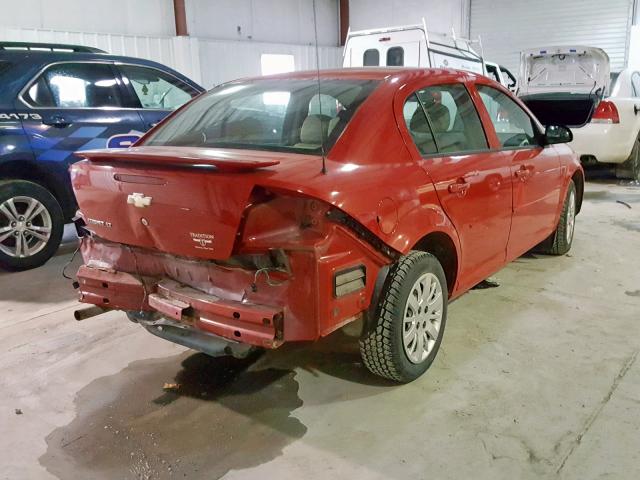 1G1AD5F55A7151796 - 2010 CHEVROLET COBALT 1LT RED photo 4