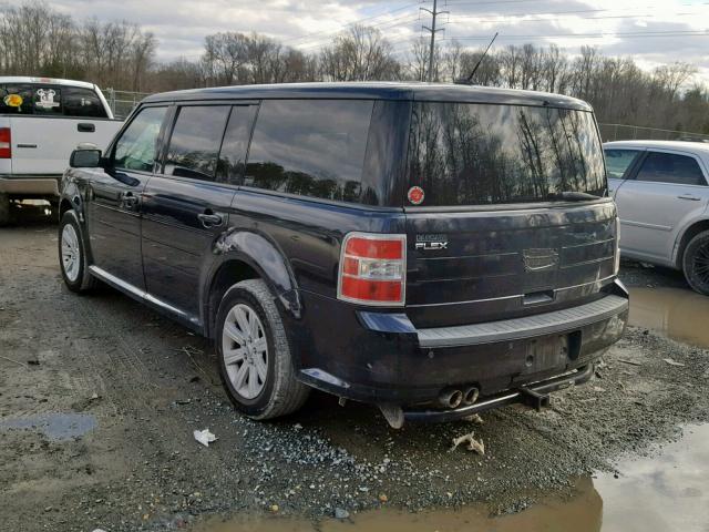 2FMGK5BC4ABA71338 - 2010 FORD FLEX SE BLUE photo 3