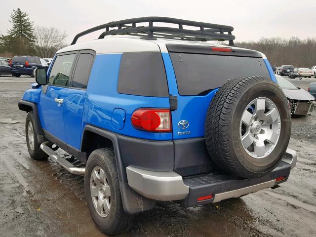 JTEBU11F070028974 - 2007 TOYOTA FJ CRUISER BLUE photo 3