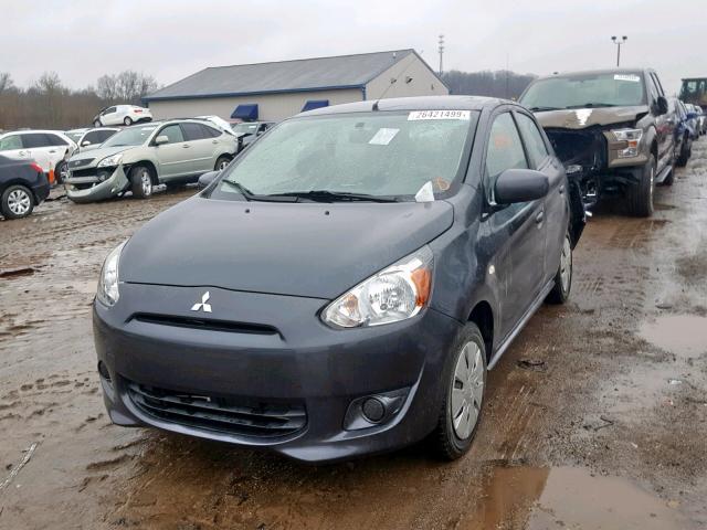 ML32A3HJ9EH007495 - 2014 MITSUBISHI MIRAGE DE GRAY photo 2