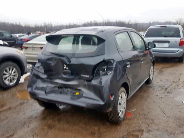 ML32A3HJ9EH007495 - 2014 MITSUBISHI MIRAGE DE GRAY photo 4