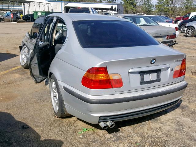 WBAEV53472KM00547 - 2002 BMW 330 I SILVER photo 3