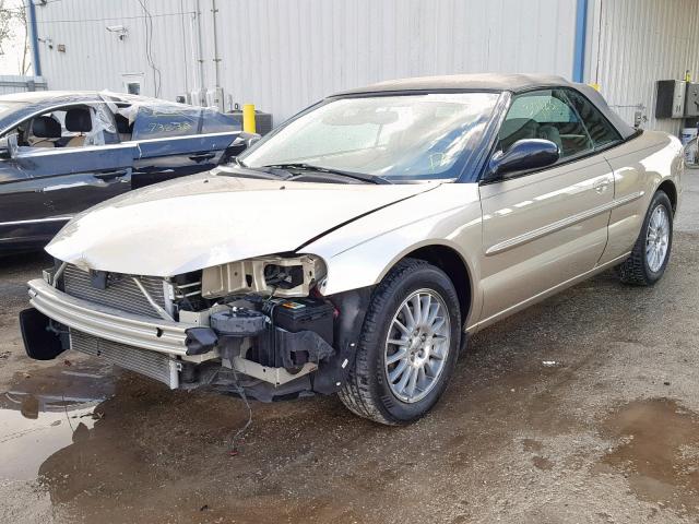 1C3EL55R65N570326 - 2005 CHRYSLER SEBRING TO BEIGE photo 2