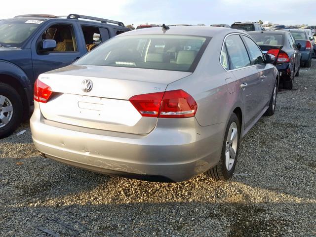 1VWBP7A35CC101735 - 2012 VOLKSWAGEN PASSAT SE SILVER photo 4