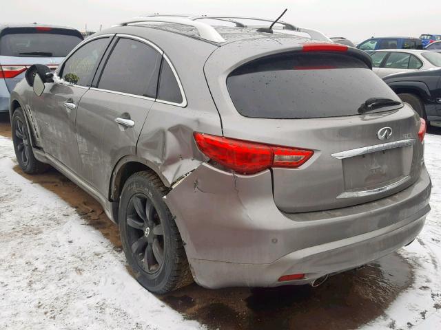 JNRAS18W19M154963 - 2009 INFINITI FX35 GRAY photo 3