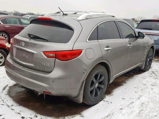 JNRAS18W19M154963 - 2009 INFINITI FX35 GRAY photo 4