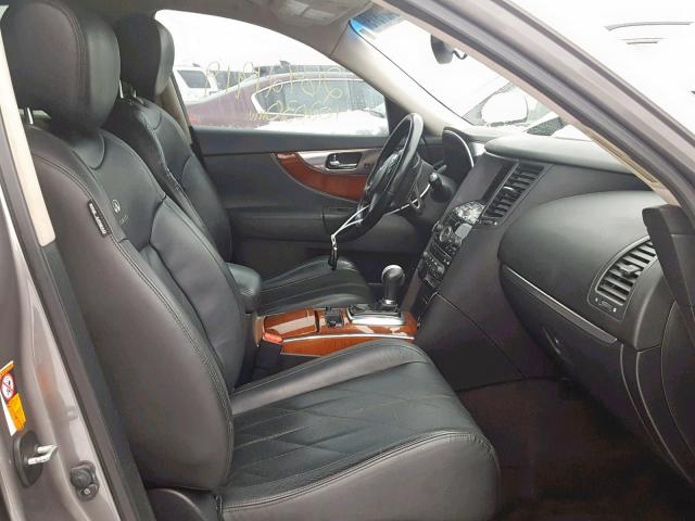 JNRAS18W19M154963 - 2009 INFINITI FX35 GRAY photo 5